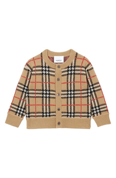 burberry cardigan nordstrom|Burberry check wool cardigan.